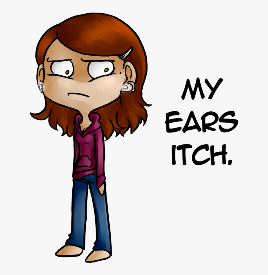 Skin Clipart Itchy Skin - My Ears Cartoon Png, Transparent Clipart
