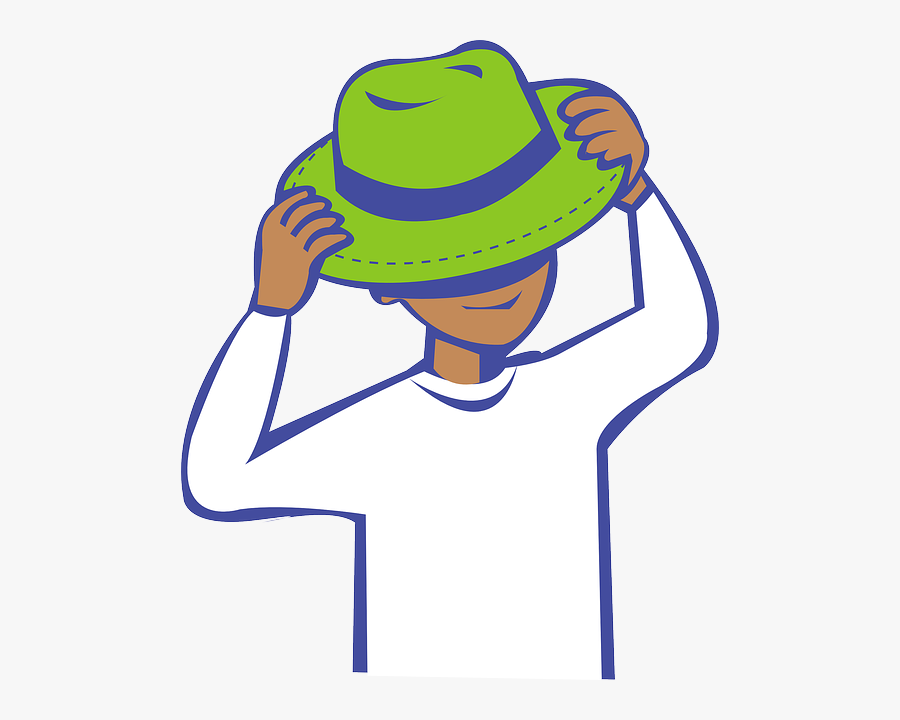 Fashion - Put On A Hat, Transparent Clipart