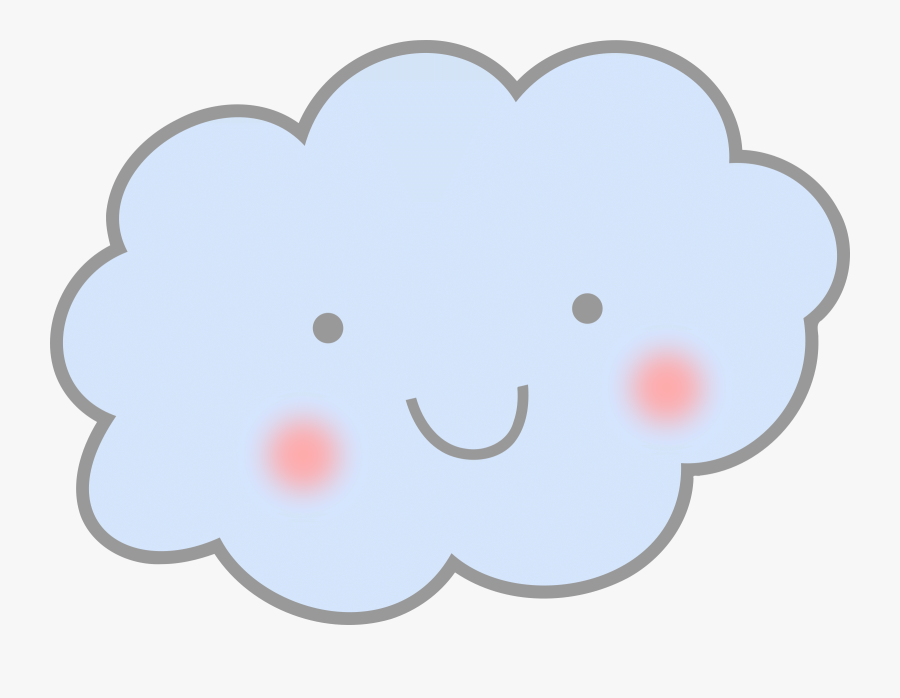 Cute Cloud Clipart - Smile Cloud Png, Transparent Clipart