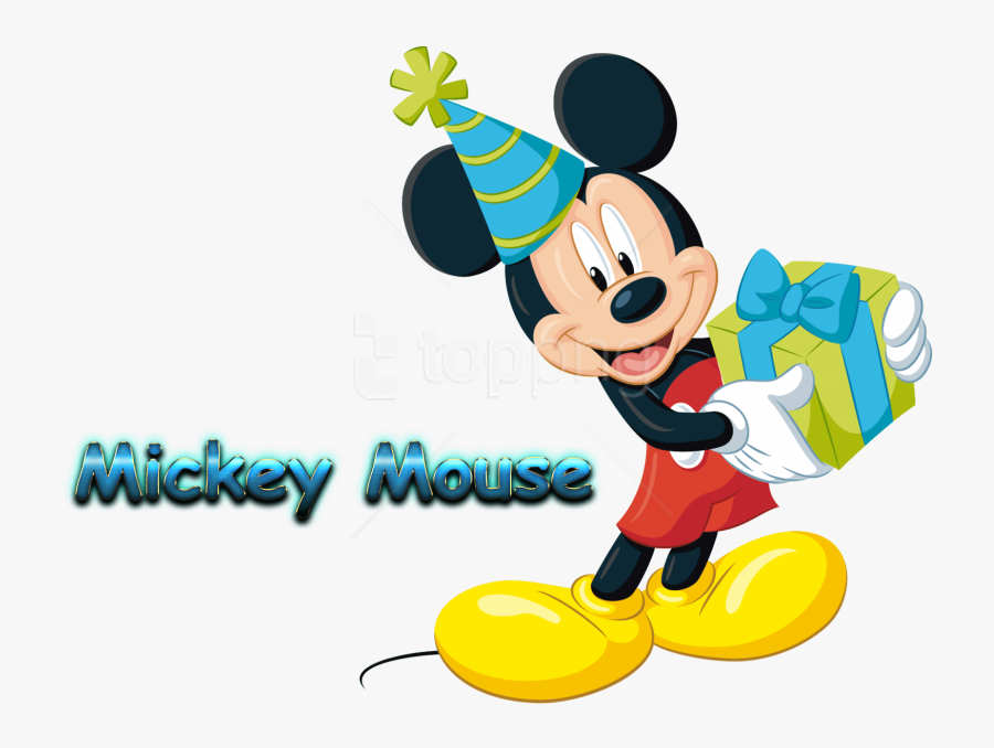 Free Png Download Mickey Mouse S Clipart Png Photo - Mickey Mouse Holding Gift, Transparent Clipart