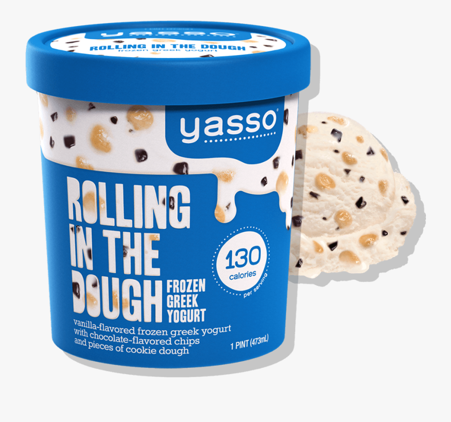 Yasso Rolling In The Dough Scoop And Pint - Yasso Cookie Dough Frozen Yogurt, Transparent Clipart