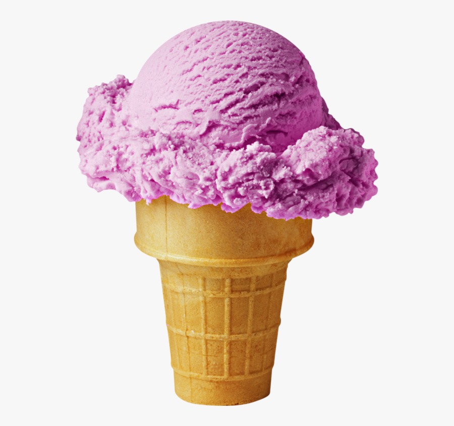Transparent Frozen Yogurt Clipart - Cone Ice Cream Strawberry, Transparent Clipart