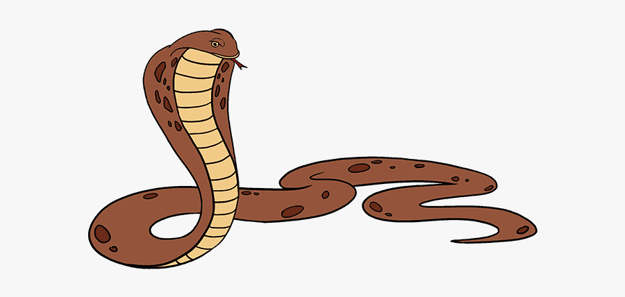 How To Draw A Cobra Easy Step - Snake Drawing, Transparent Clipart