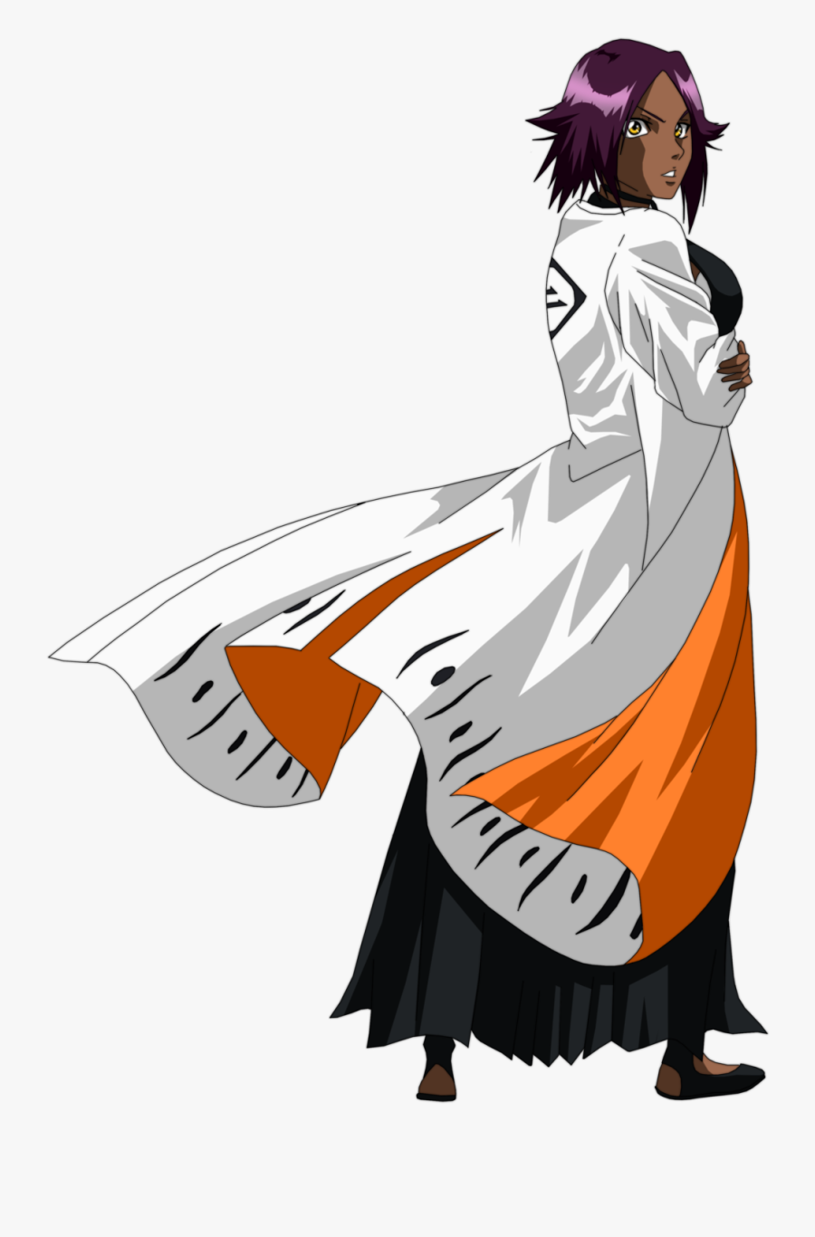 Credit To Esteban Black Anime Characters, Bleach Characters, - Black Anime Character Png, Transparent Clipart
