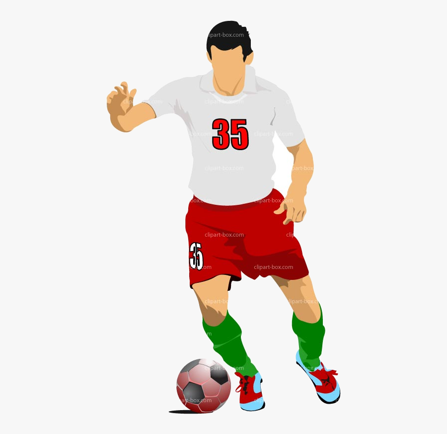 Soccer Clipart Player Transparent Png - Football Player Clipart Png, Transparent Clipart