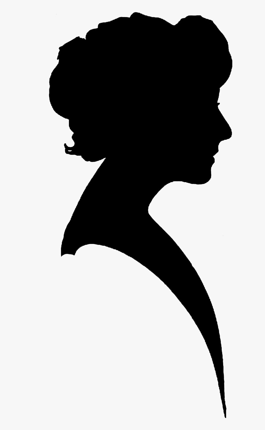 Clip Art Silhouette Image Little Women Portable Network - Girl Black And White Shadow Clipart Png, Transparent Clipart