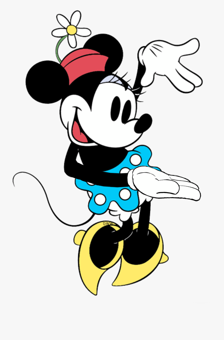 Classic Minnie Mouse Coloring Pages, Transparent Clipart