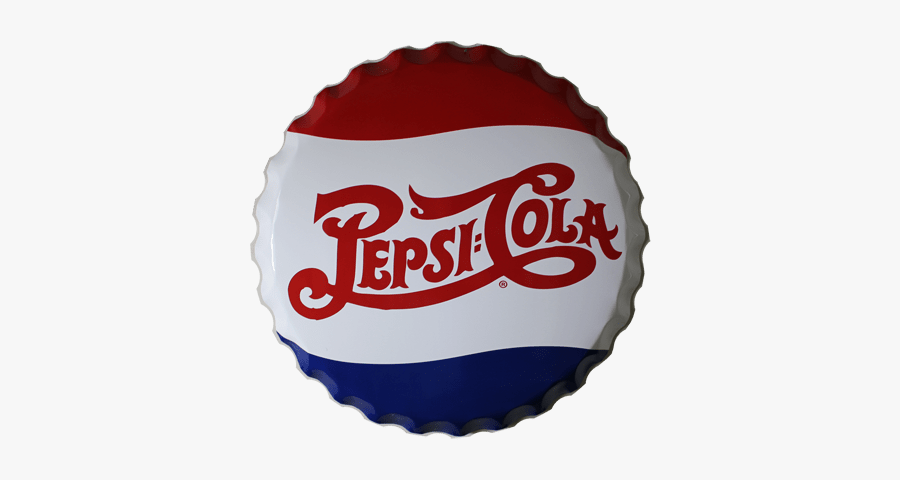 Large Pepsi Cap Sign - Pepsi Cola Old Logo, Transparent Clipart