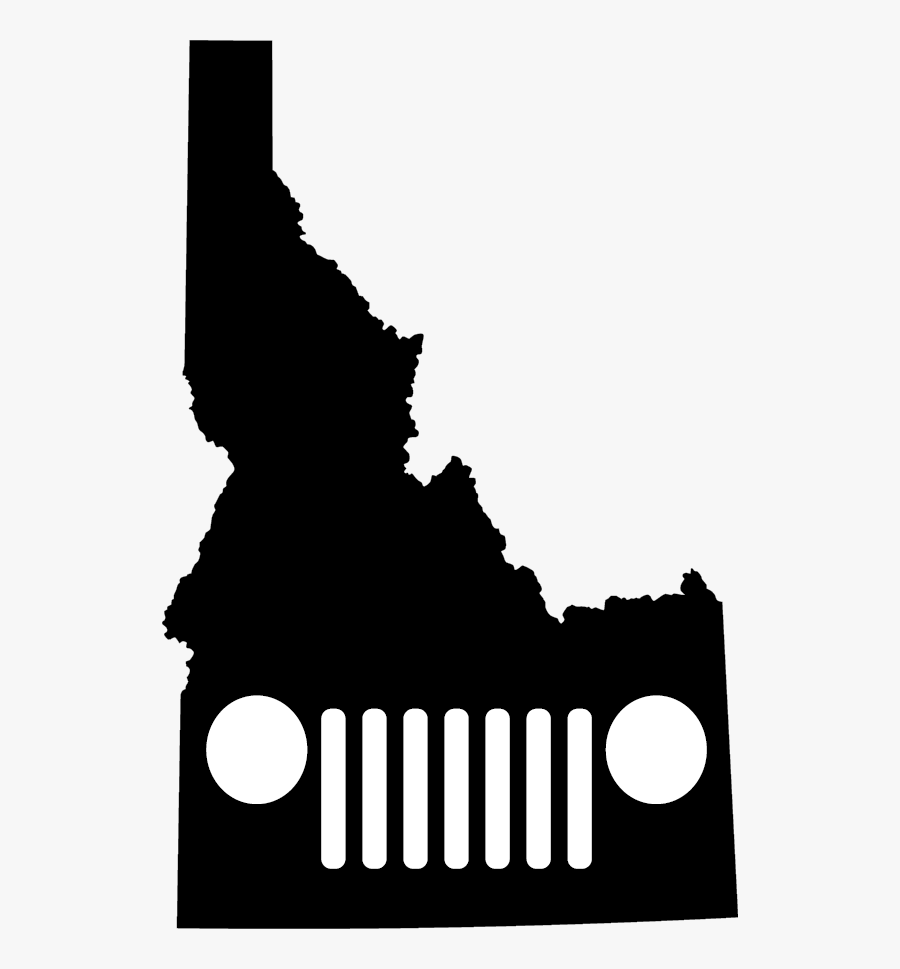 Idaho Grille Decal - Idaho Transportation Department Map, Transparent Clipart