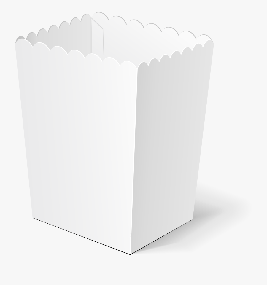 Disposable White Popcorn Boxes Clipart , Png Download, Transparent Clipart