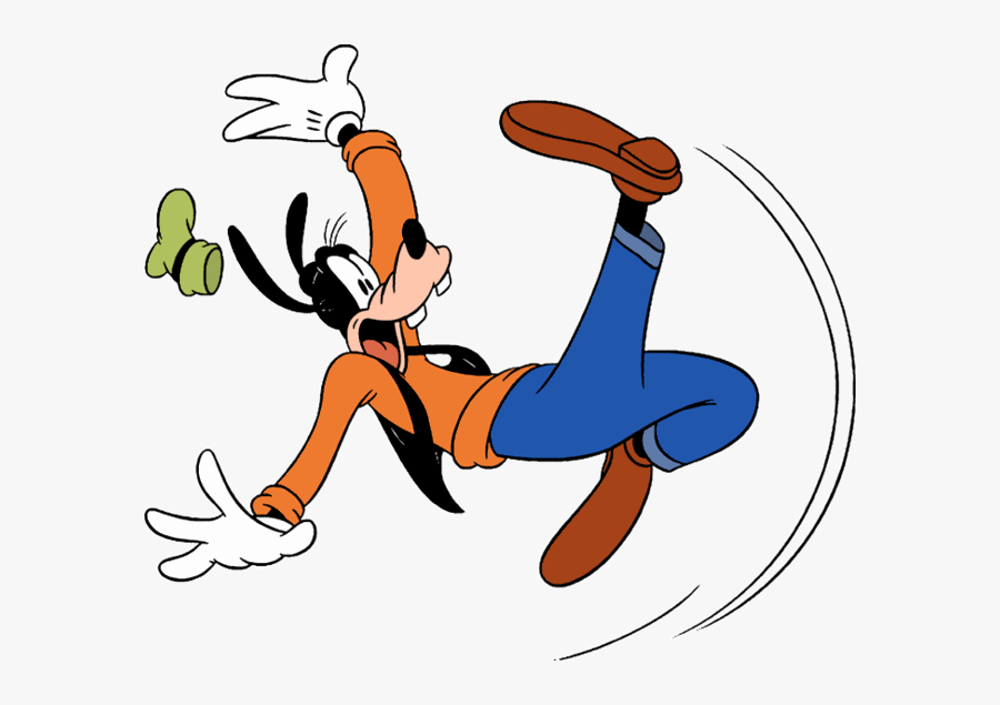 Goofy Falling, Transparent Clipart