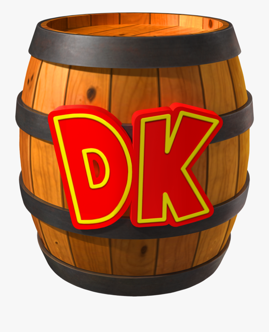 Transparent Donkey Kong - Donkey Kong Barrel, Transparent Clipart