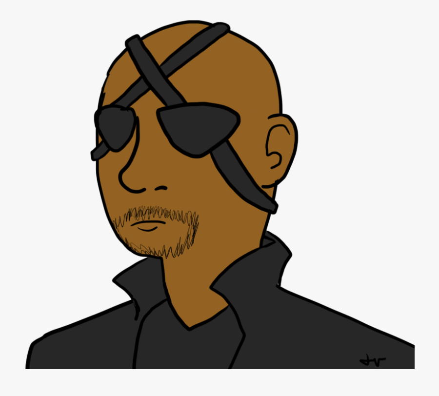 Transparent Eyepatch Clipart - Nick Fury 2 Eye Patch, Transparent Clipart