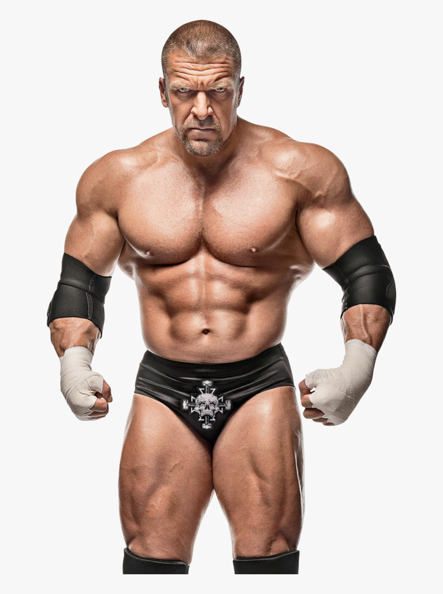 Clip Art Muscle Men Wrestling - Triple H Transparent, Transparent Clipart