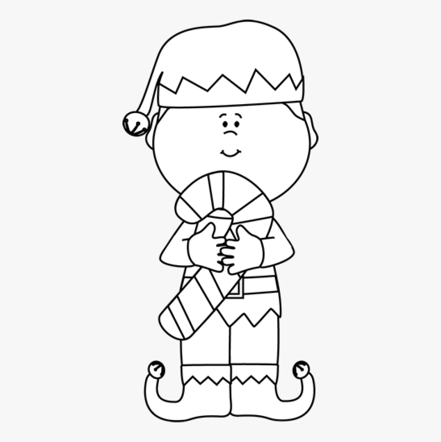 Pin Elf Clipart Black And Whi - Transparent Christmas Elf Clipart, Transparent Clipart