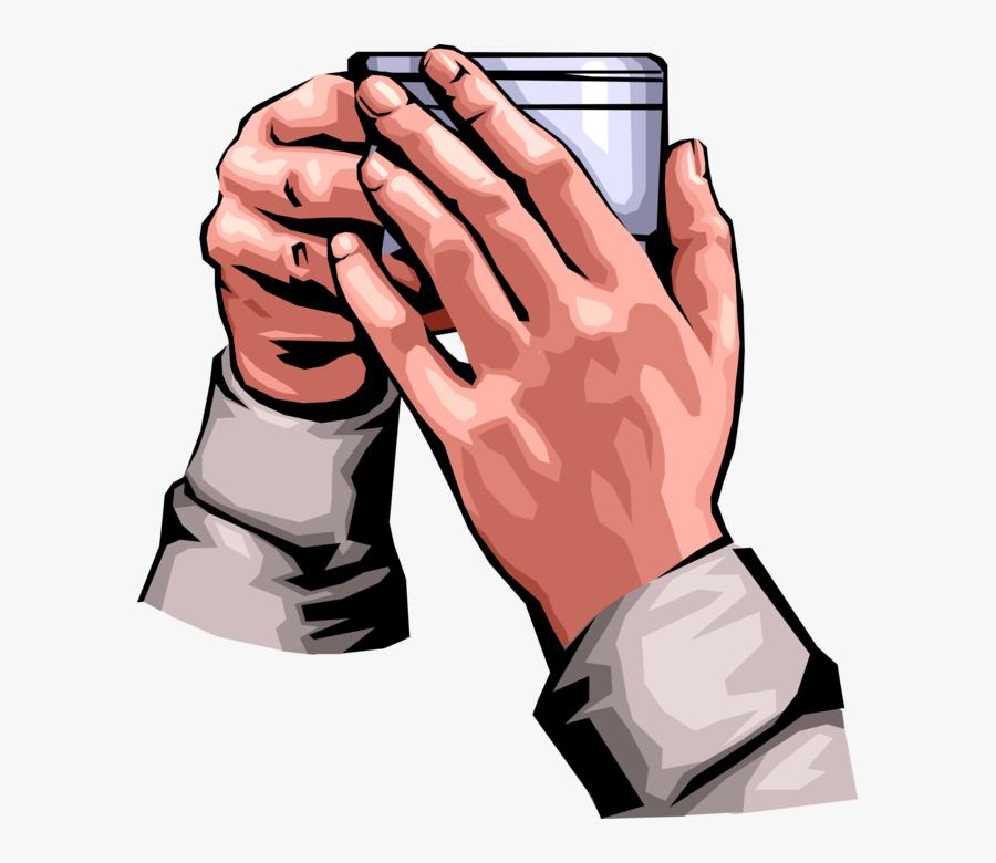 Transparent Hand Hold Png - Hold Coffee Cup Vector, Transparent Clipart