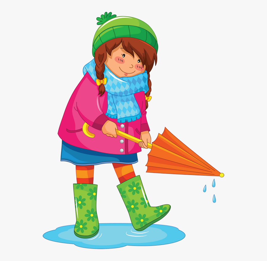 Rainy Season Clothes Cartoon, Transparent Clipart
