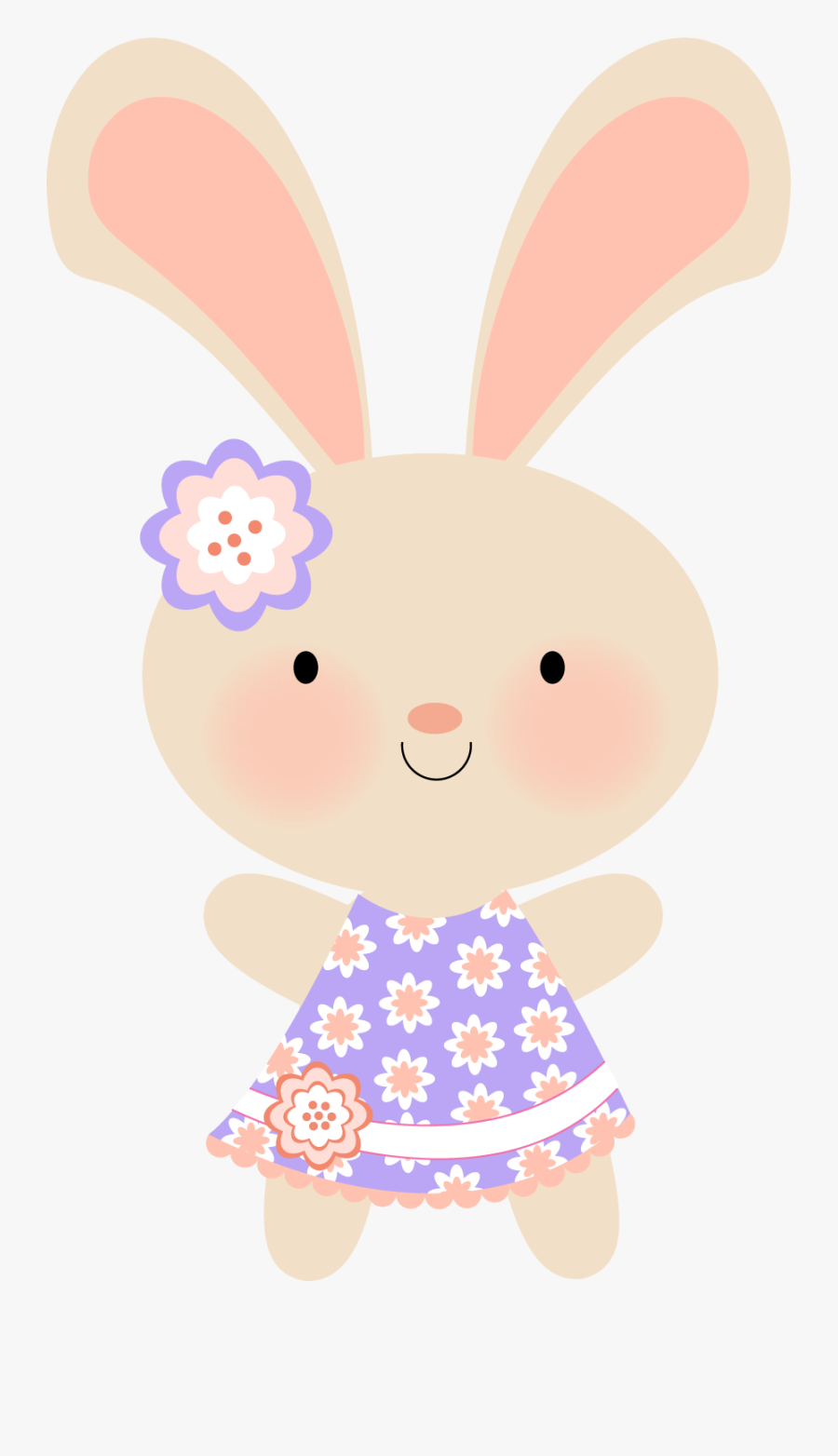 Easter Cute Bunny Clipart Png, Transparent Clipart