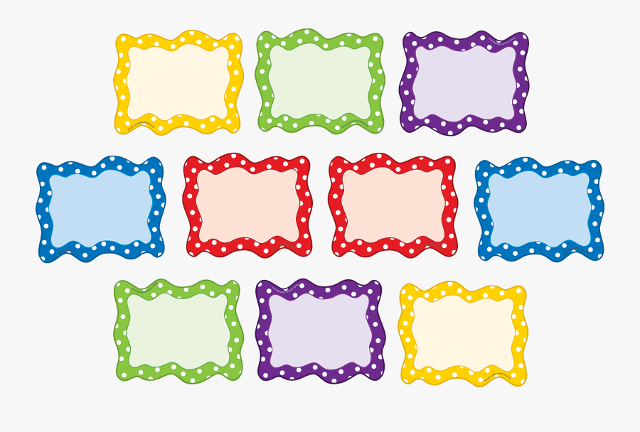 Polka Dot- - Polka Dot Labels Blank, Transparent Clipart