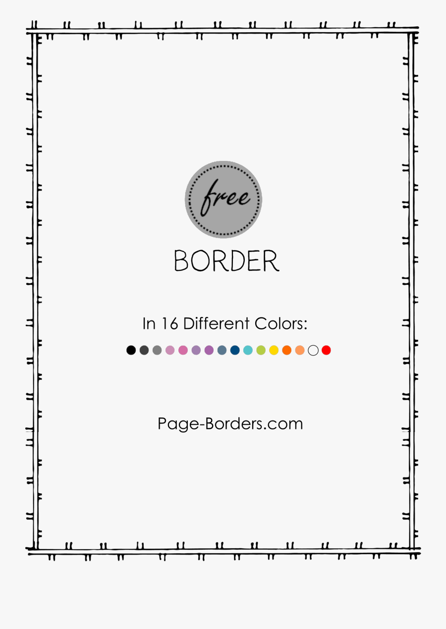 Simple Polka Dot Page Border, Transparent Clipart