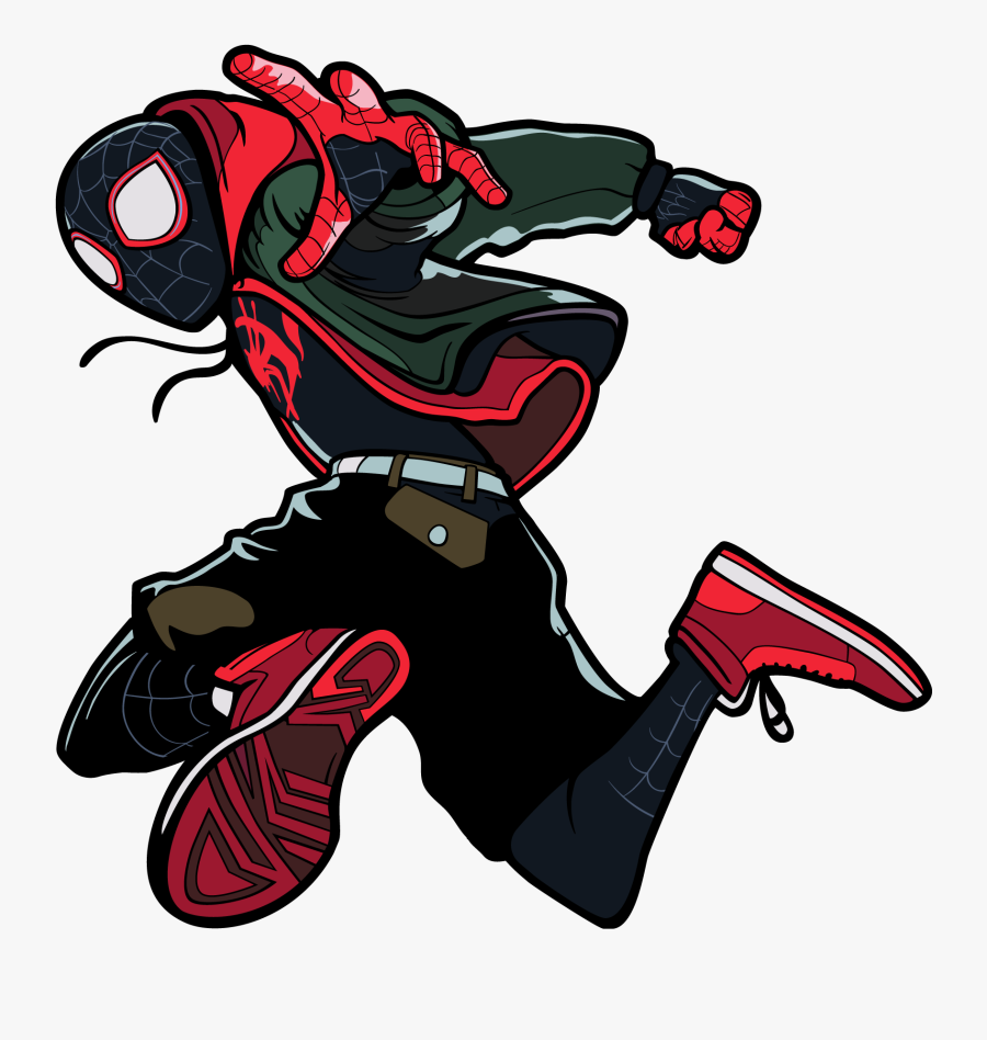 Spider Verse Miles Morales Png, Transparent Clipart