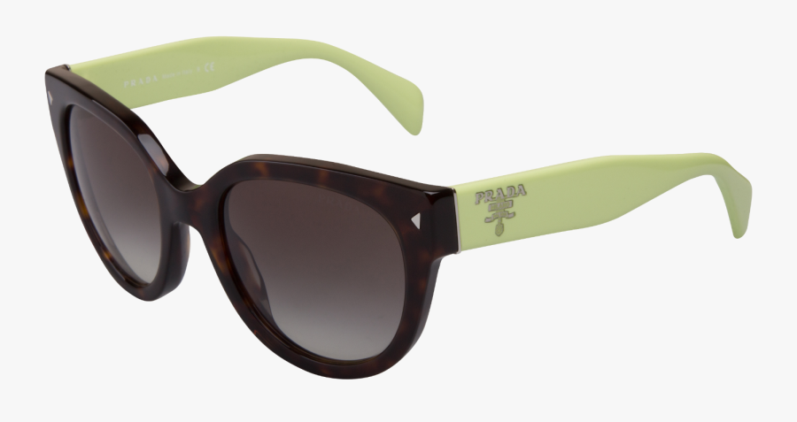Prada 17os Swing Sunglasses - Plastic, Transparent Clipart