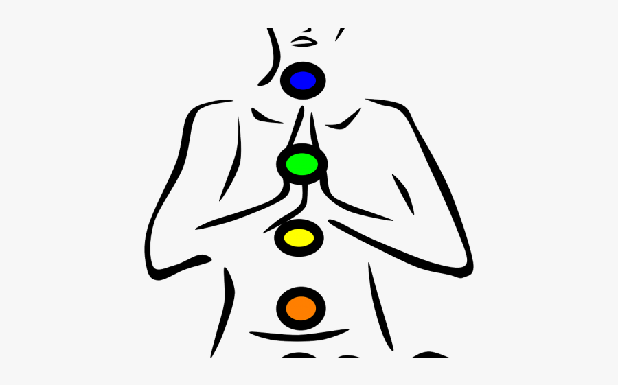 Yoga Pose With Chakra, Transparent Clipart