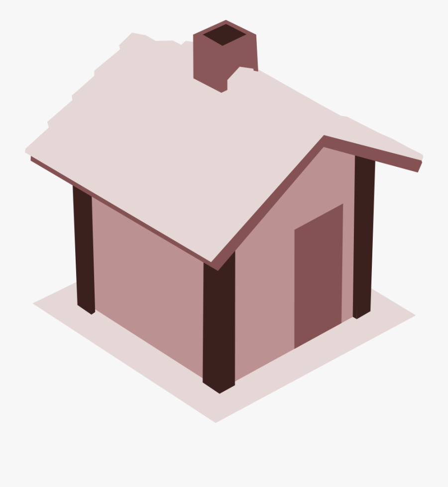 Angle,house,roof - Simple 3d House Png, Transparent Clipart