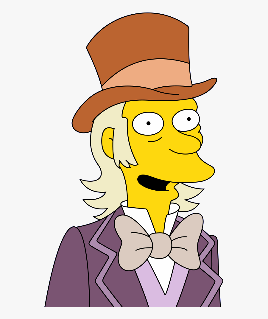 Willy Wonka The Simpsons, Transparent Clipart