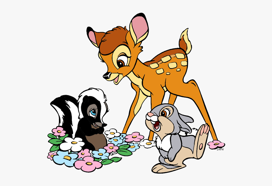 Bambi Flower And Thumper Clipart , Free Transparent Clipart - ClipartKey