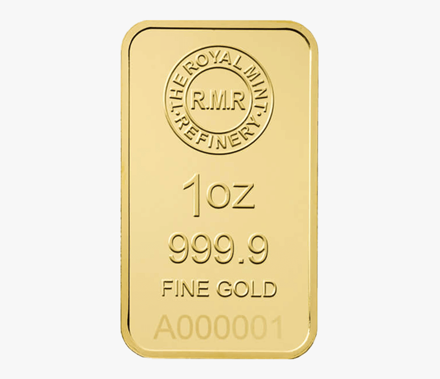 Gold Bar Png - 1 Oz Gold, Transparent Clipart