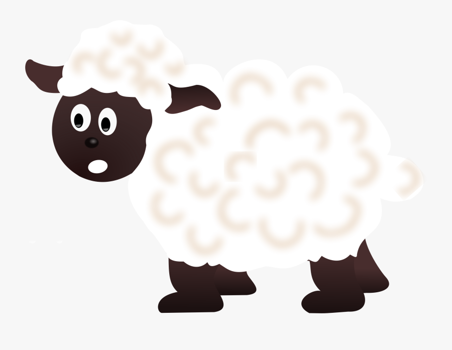 This Free Icons Png Design Of White Sheep - Cute Clipart Sheep Cartoon, Transparent Clipart