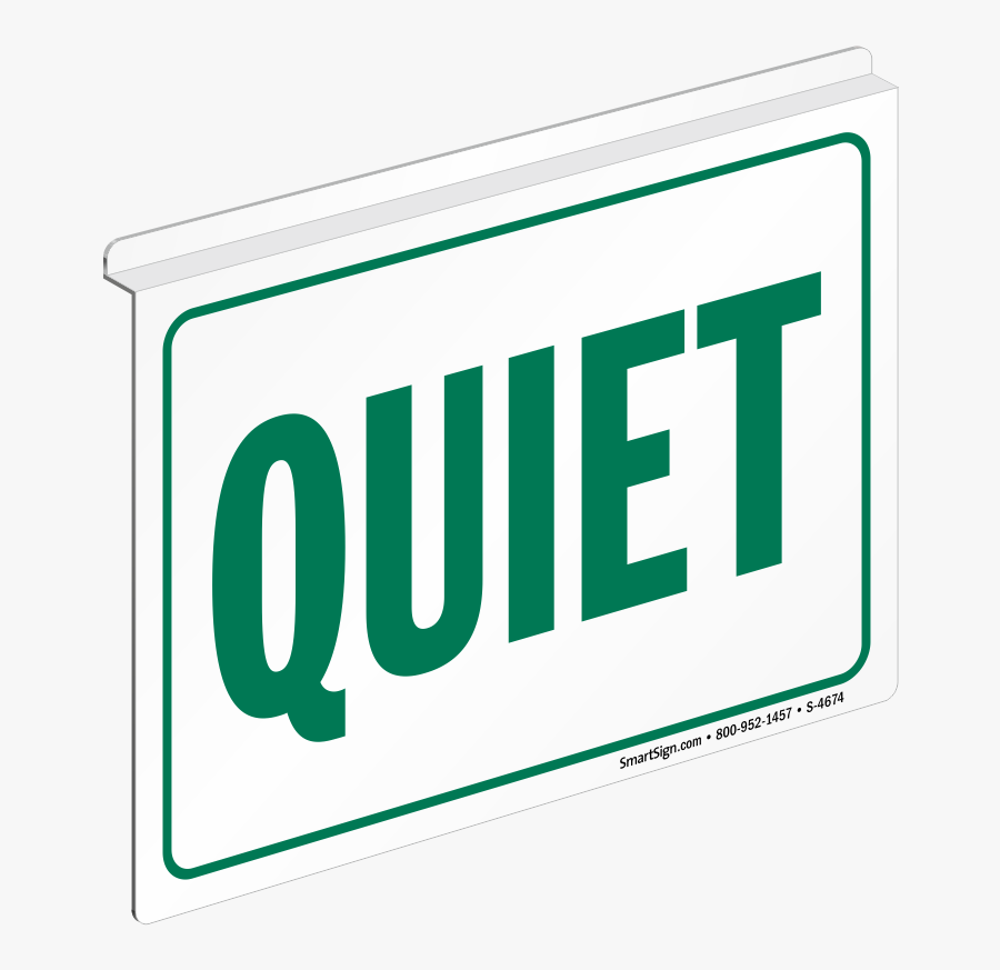 Quiet Sign, Transparent Clipart