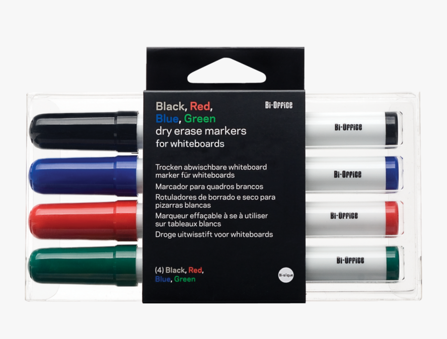 Bi-office Dry Eraser Markers For Whiteboard - Marker Pen, Transparent Clipart