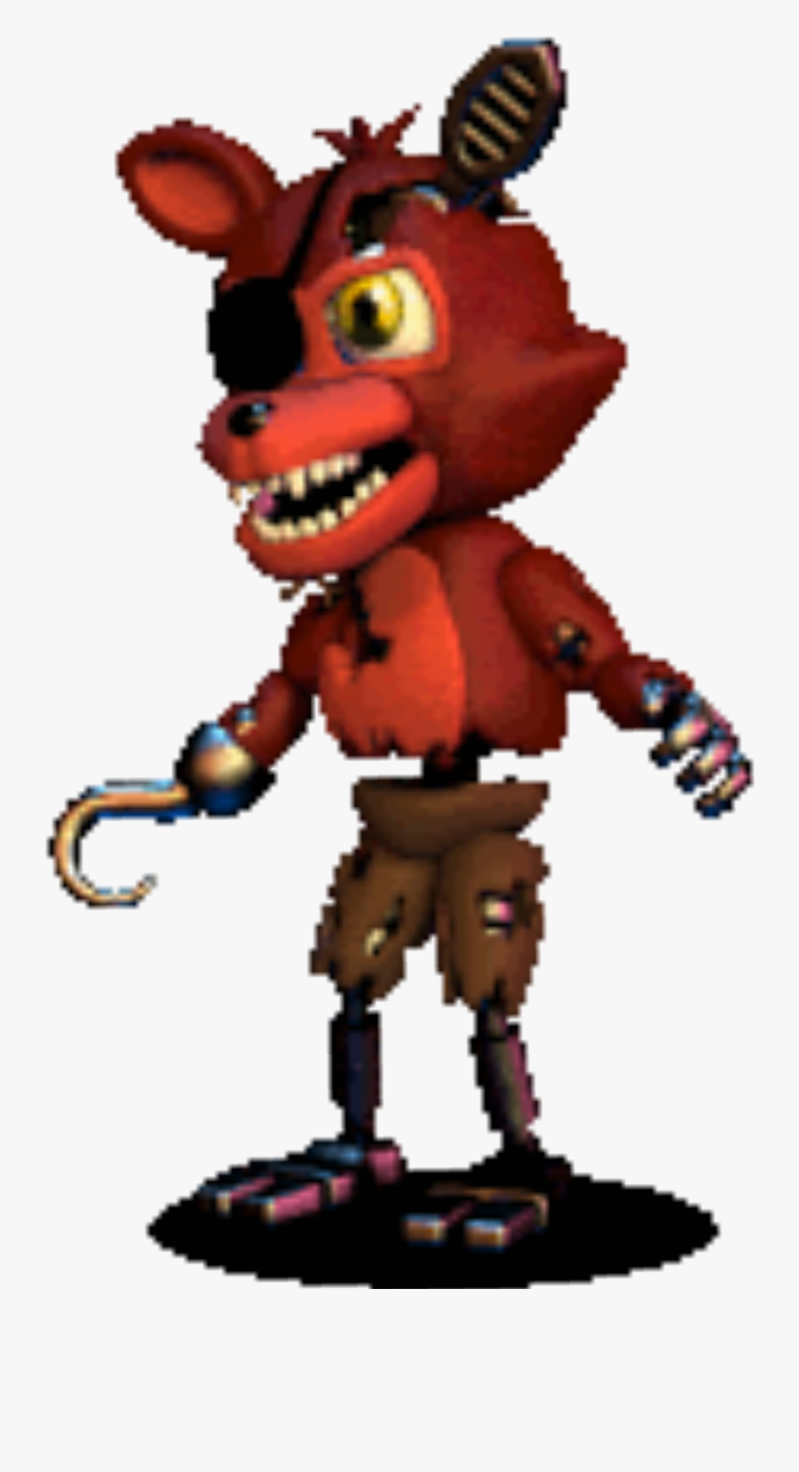 Fnaf World Five Nights At Freddy"s Gif Game Tenor - Fnaf Adventure Withered Foxy, Transparent Clipart