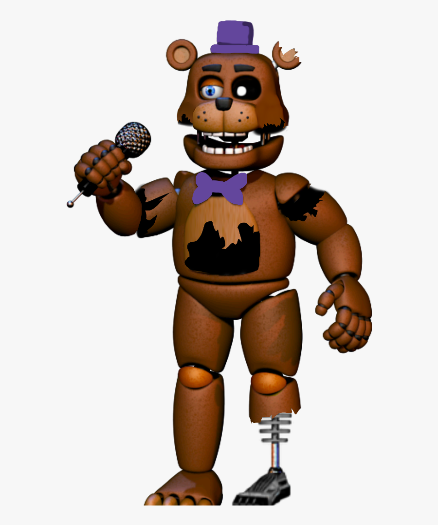 #ffps Withered Rockstar Freddy - Five Nights At Freddy's Rockstar Freddy, Transparent Clipart