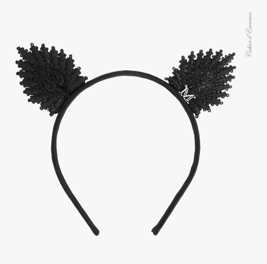 Transparent Kitty Ears Png - Maison Michel Cat Ears Transparent , Free ...