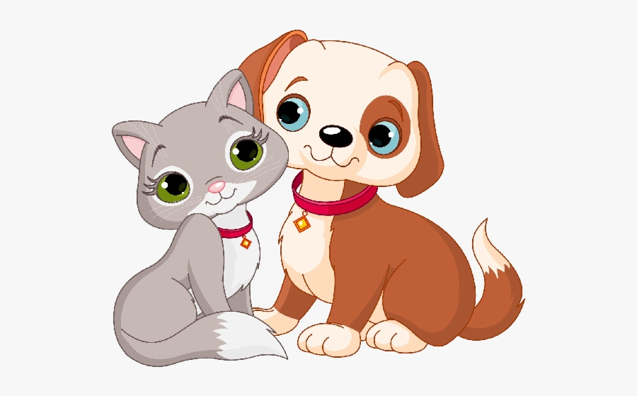 Puppy Clipart Cat For Free And Use Images In Presentations - Cartoon Cat And Dog, Transparent Clipart
