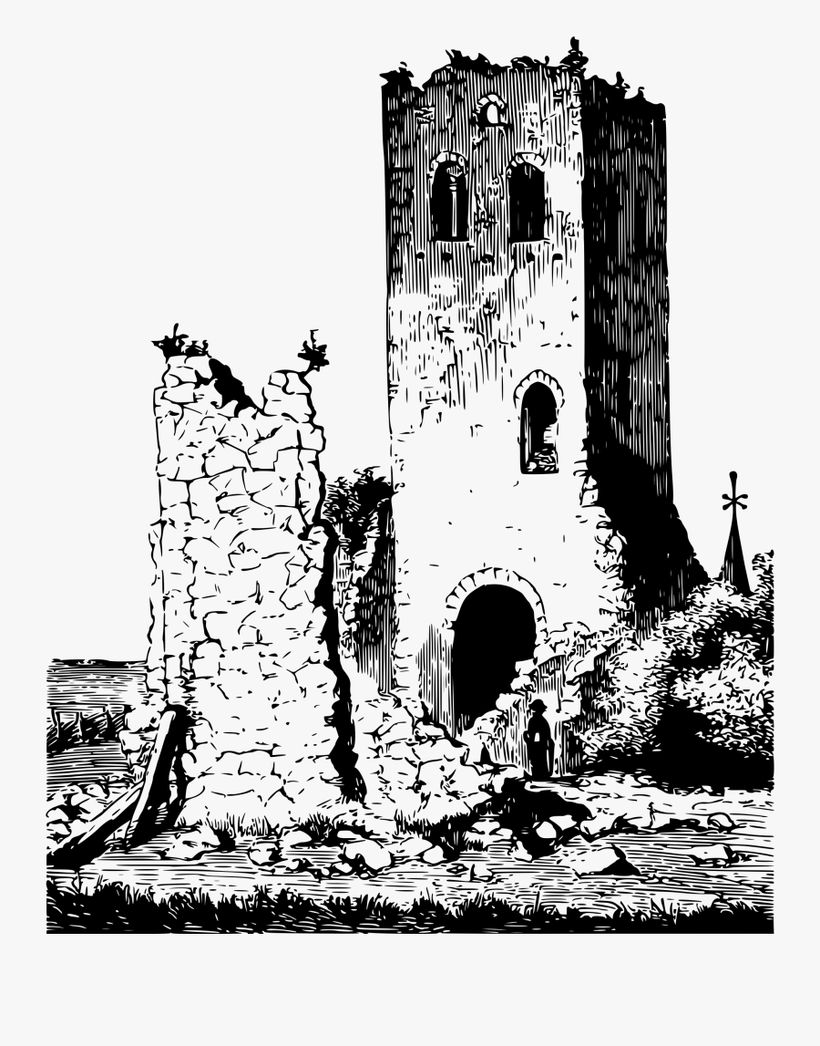 Ruined Tower 3 Clip Arts - Clipart Ruined, Transparent Clipart