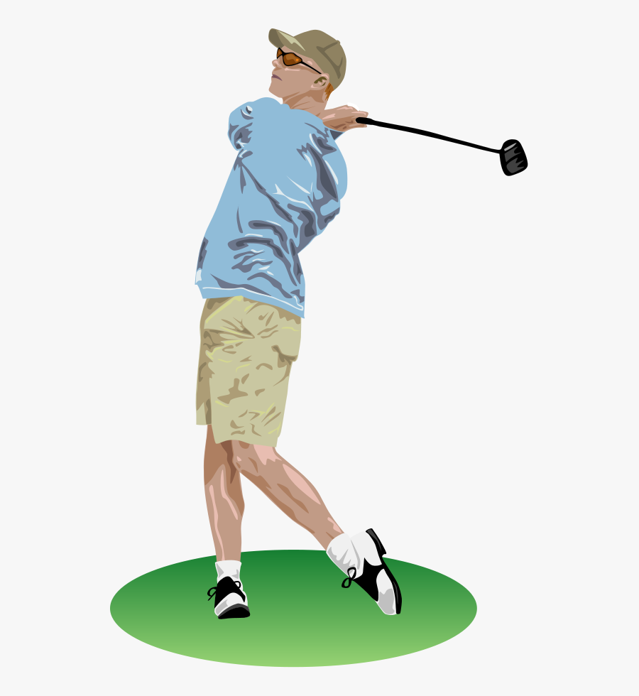 Golf Drive Clipart, Vector Clip Art Online, Royalty - Clip Art Golfer, Transparent Clipart