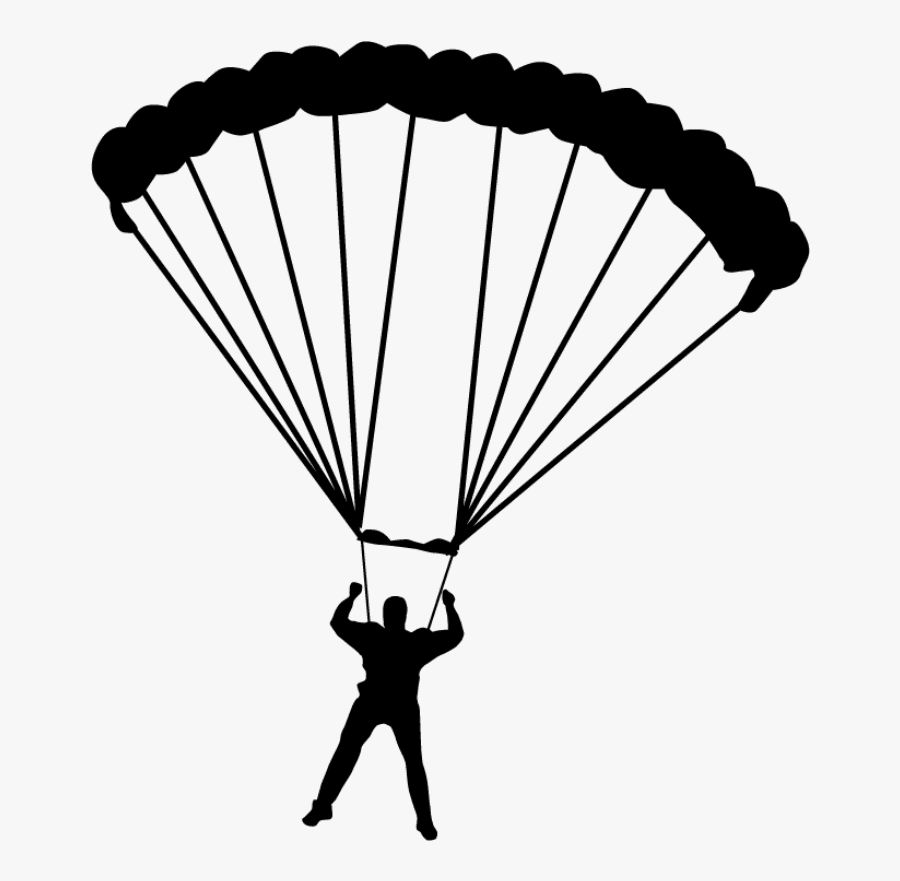 Parachute Parachuting Drawing Paratrooper Drawing Of A Parachute , Free Transparent Clipart