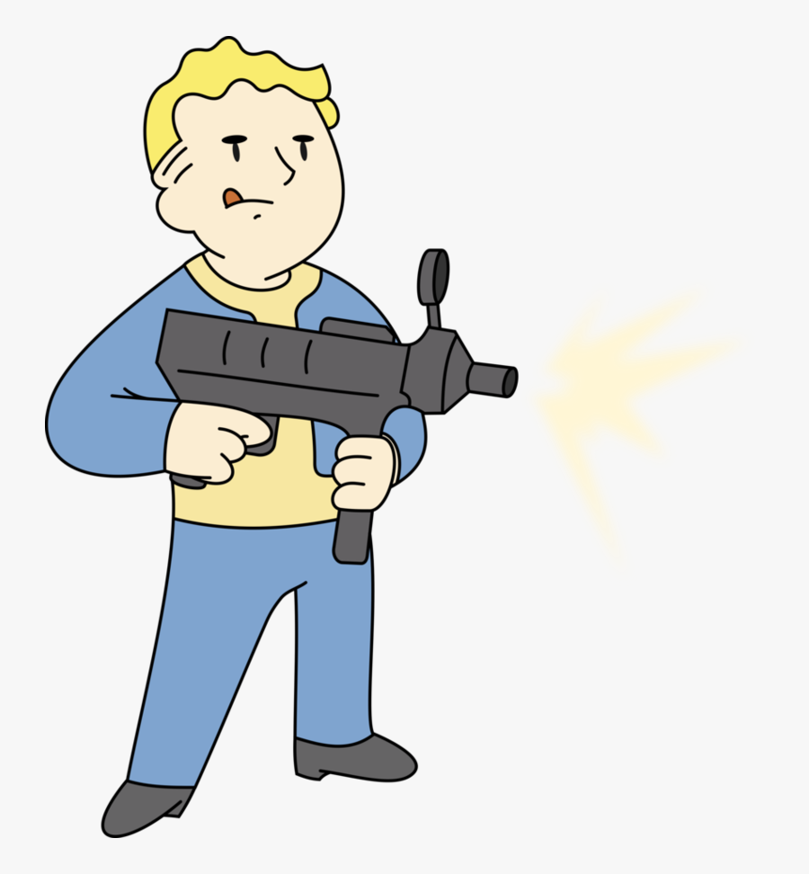 Pissed Off Vault Boy, Transparent Clipart