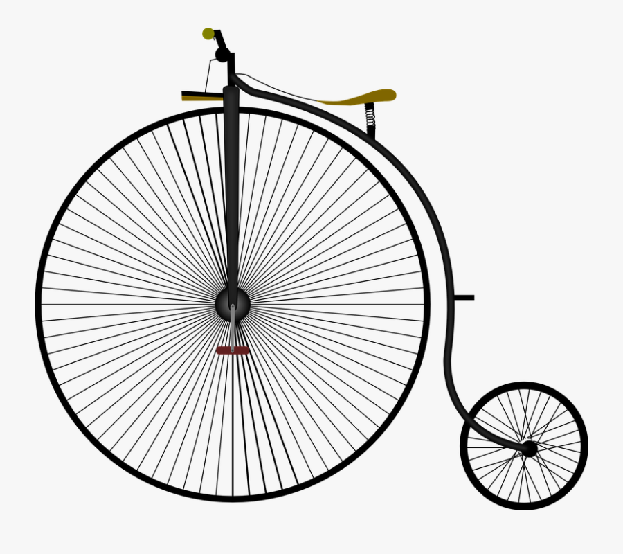 Penny Farthing Bicycle No Background, Transparent Clipart