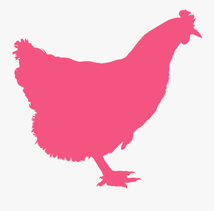 Chicken Clipart Silhouette Purple, Transparent Clipart