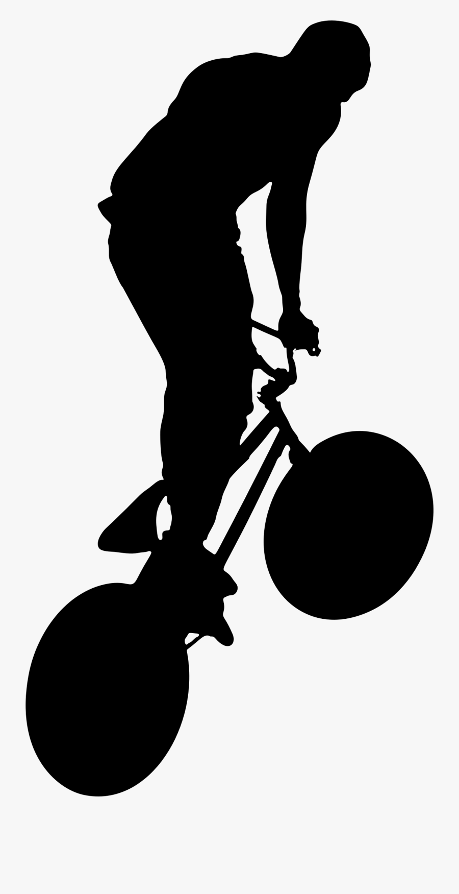 Bicycle Trick Silhouette Clip Arts - Siluet Bmx, Transparent Clipart