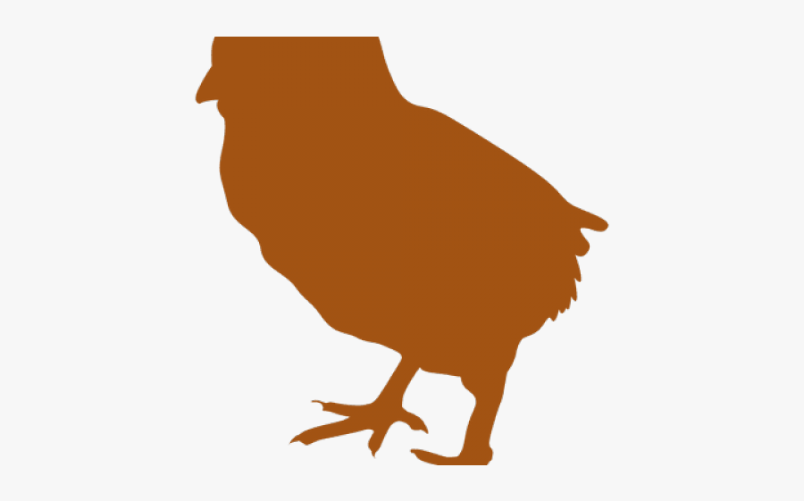 Silhouette Clipart Chicken - Silhouette Of Little Ansimal, Transparent Clipart