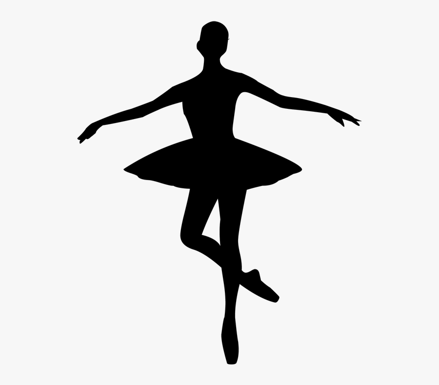 Ballerina, Silhouette, Dancing, Woman, Girl, Female - Silueta De Mujer Bailando, Transparent Clipart