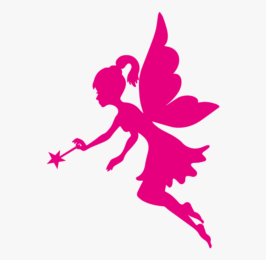Sticker Fairy Scalable Vector Graphics Tinker Bell - Silhouette Pink Fairy Clipart, Transparent Clipart