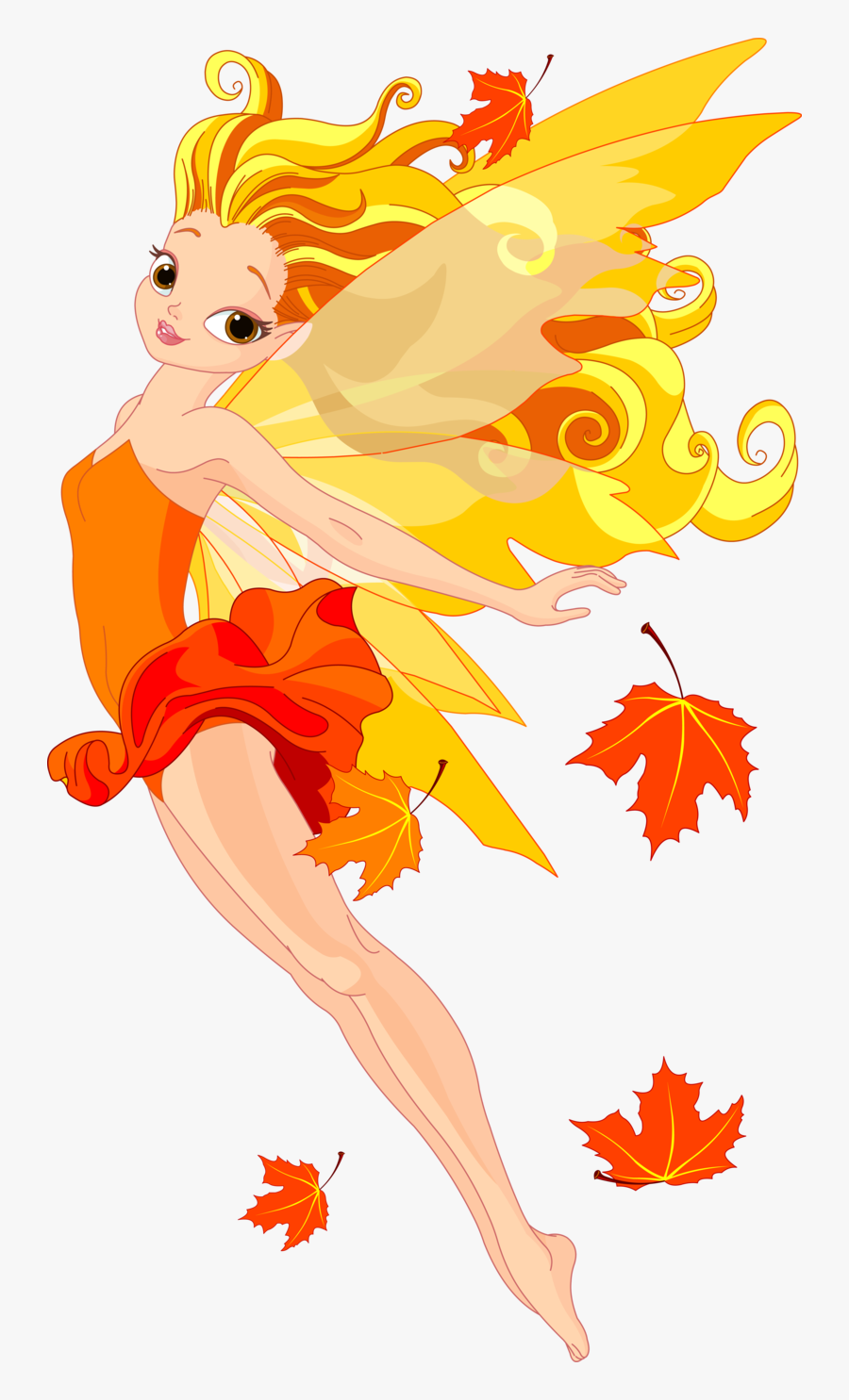 Clipart Autumn Fairy, Transparent Clipart