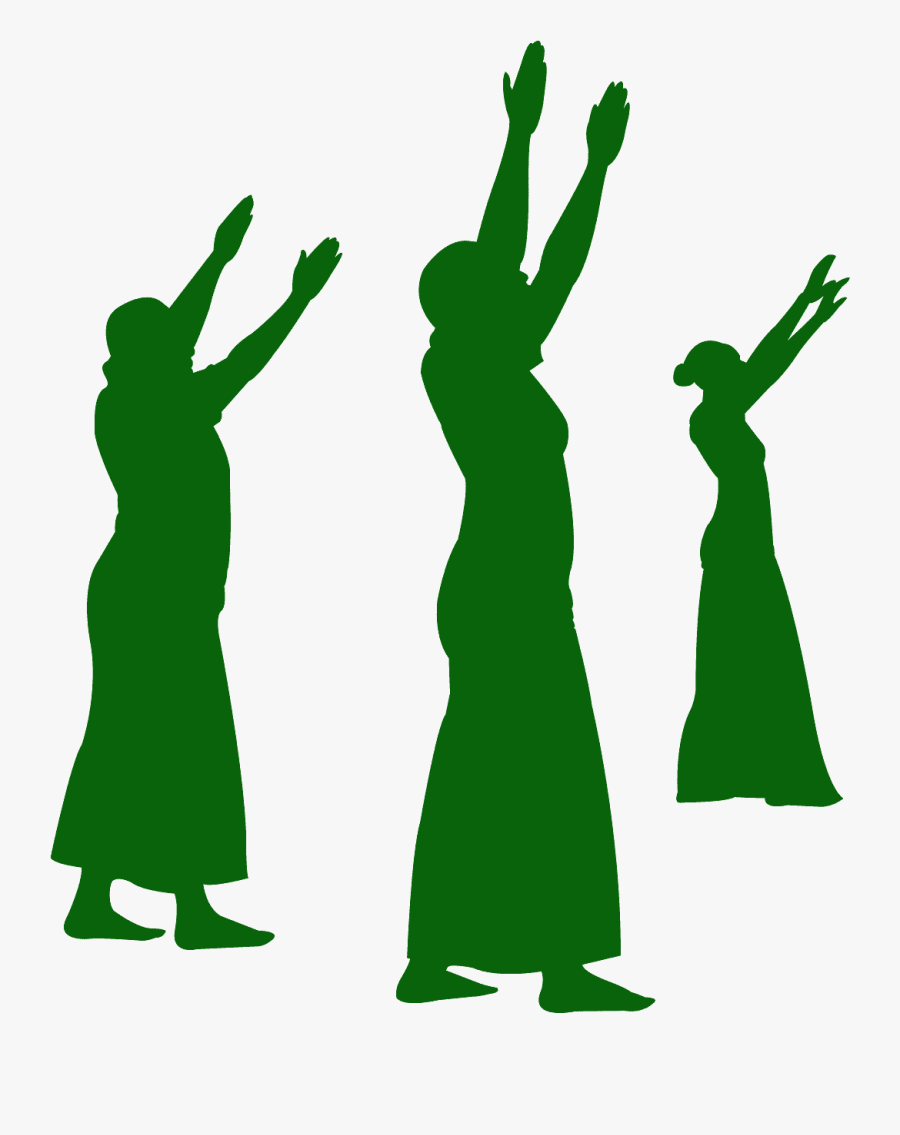 5 Praise Dancers Silhouette , Free Transparent Clipart - ClipartKey